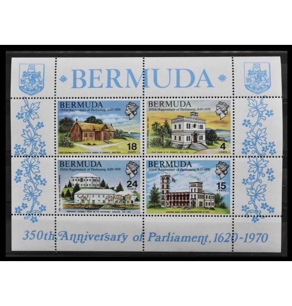 Бермудские острова 1970 г. "350 лет парламенту Бермудских островов" 