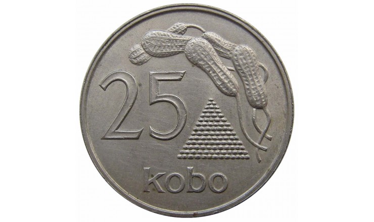 Нигерия 25 кобо 1973 г.