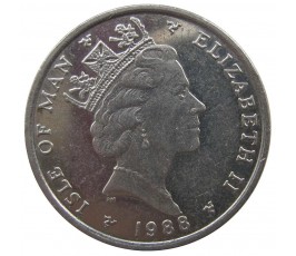 Остров Мэн 5 пенсов 1988 г. AA Остров Мэн 5 пенсов 1988 г. AA
