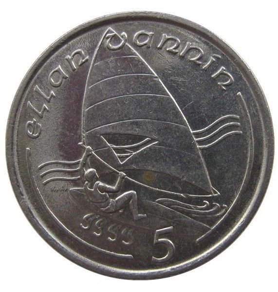 Остров Мэн 5 пенсов 1988 г. AA Остров Мэн 5 пенсов 1988 г. AA