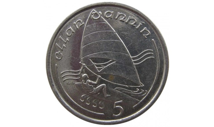 Остров Мэн 5 пенсов 1988 г. AA Остров Мэн 5 пенсов 1988 г. AA