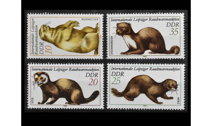 ГДР 1982 г. "Международная меховая ярмарка, Лейпциг"