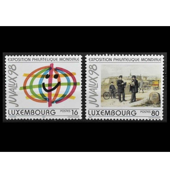Люксембург 1997 г. "Филателистическая выставка JUVALUX`98, Люксембург" Люксембург 1997 г. "Филателистическая выставка JUVALUX`98, Люксембург"