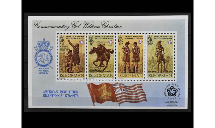 Остров Мэн 1976 г. "Двухсотлетие Американской революции"
