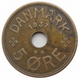 Дания 5 эре 1937 г.