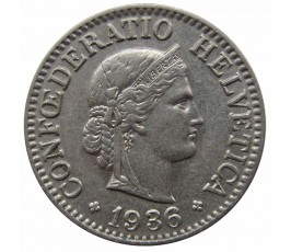 Швейцария 10 раппен 1936 г.