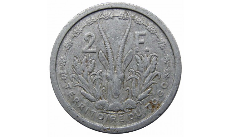 Французское Того 2 франка 1948 г. Французское Того 2 франка 1948 г.