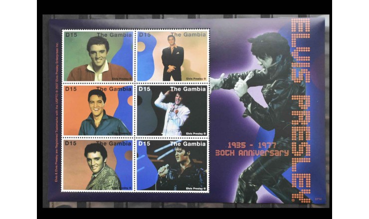 Гамбия 2007 г. "Элвис Пресли"