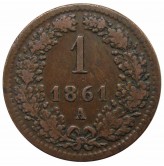 Австрия 1 крейцер 1861 г. A