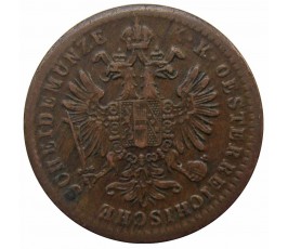 Австрия 1 крейцер 1861 г. A