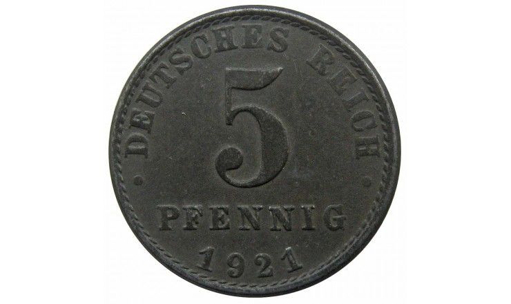 Германия 5 пфеннигов 1921 г. A