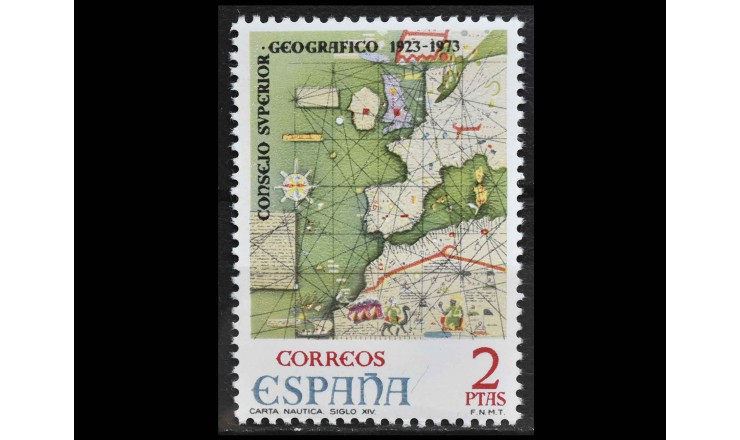 Испания 1974 г. "Высший географический совет"