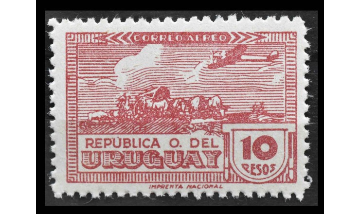 Уругвай 1939/1944 г. "Повозка с волами"