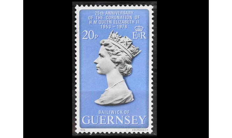 Гернси 1978 г. "25 лет коронации королевы Елизаветы II"