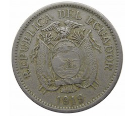 Эквадор 10 сентаво 1919 г. Эквадор 10 сентаво 1919 г.