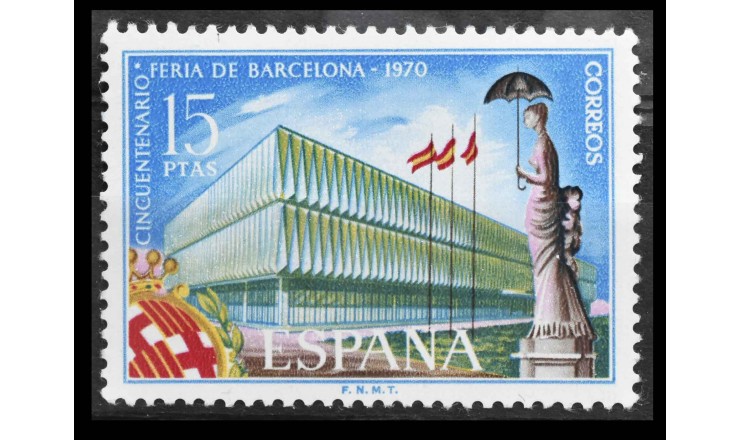 Испания 1970 г. "50-летие Барселонской ярмарки" 