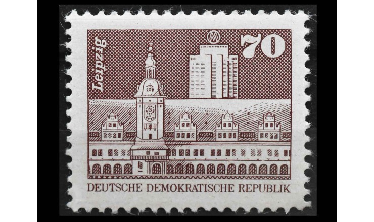 ГДР 1981 г. "Старая ратуша Лейпцига"