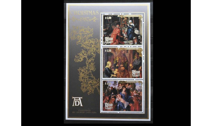 Ниуэ 1987 г. "Рождество: Картины Дюрера"