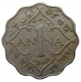 Индия 1 анна 1940 г.