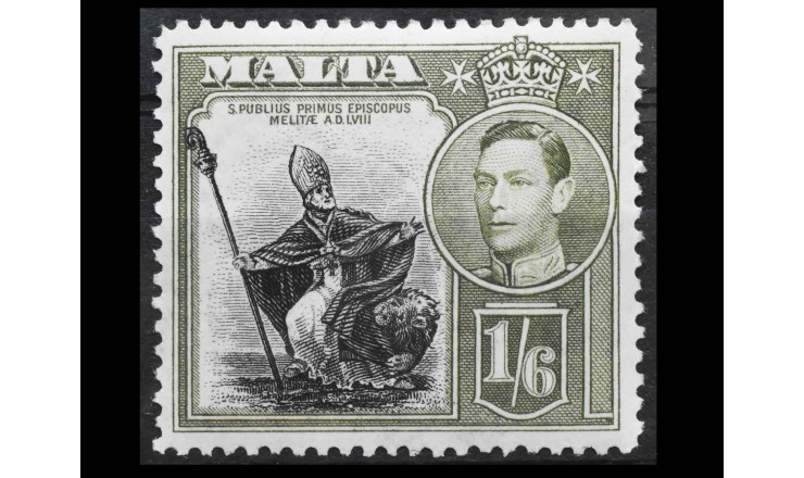 Мальта 1938 г. "Король Георг VI"