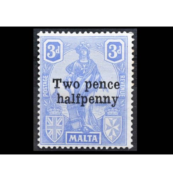 Мальта 1925 г. "Мелита" (надпечатка)