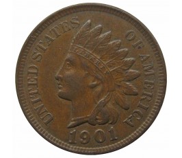 США 1 цент 1901 г.