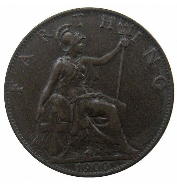 Великобритания 1 фартинг 1900 г.