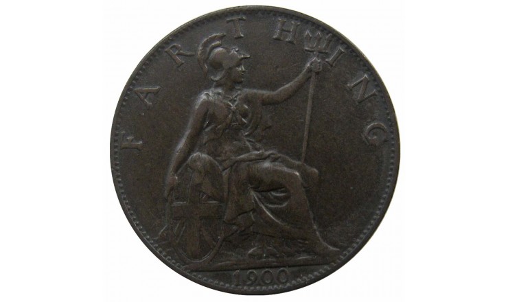 Великобритания 1 фартинг 1900 г. Великобритания 1 фартинг 1900 г.