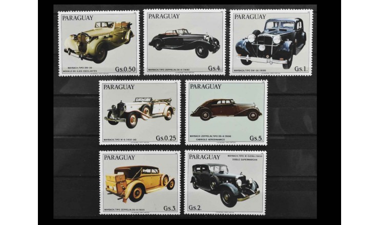 Парагвай 1986 г. "Автомобили Майбах"