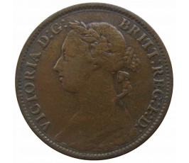 Великобритания 1 фартинг 1884 г. Великобритания 1 фартинг 1884 г.