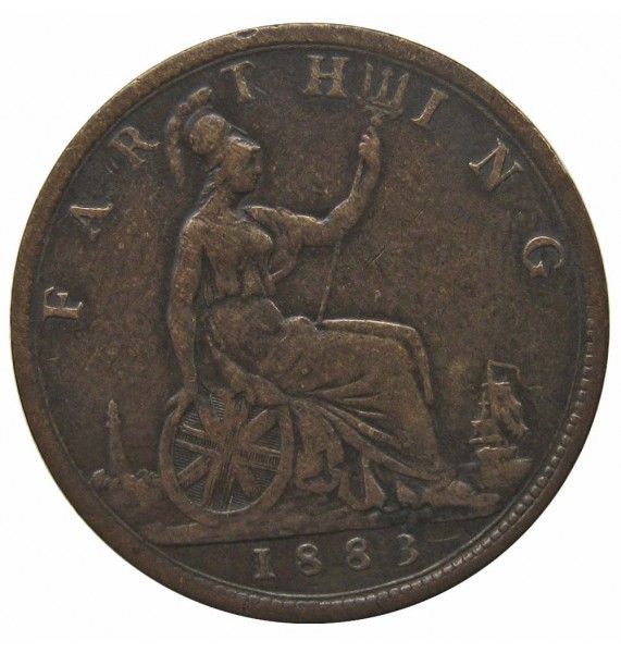 Великобритания 1 фартинг 1883 г.