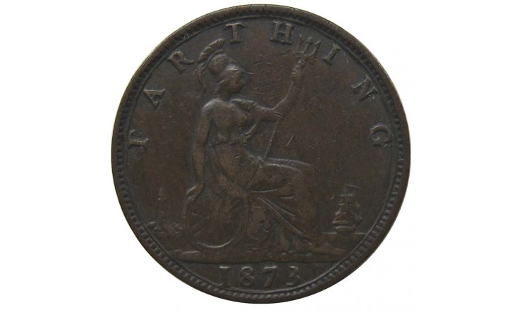 Великобритания 1 фартинг 1873 г.