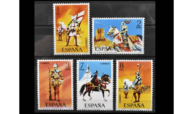 Испания 1973 г. "Военная форма" 