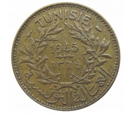 Тунис 1 франк 1945 г.