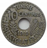 Тунис 10 сантимов 1919 г.