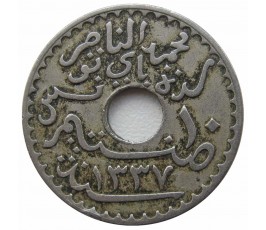 Тунис 10 сантимов 1919 г. Тунис 10 сантимов 1919 г.