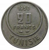 Тунис 20 франков 1950 г.