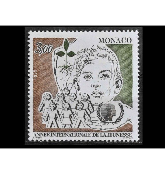 Монако 1985 г. "Международный год молодежи" Монако 1985 г. "Международный год молодежи"