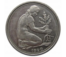 Германия 50 пфеннигов 1990 г. A Германия 50 пфеннигов 1990 г. A
