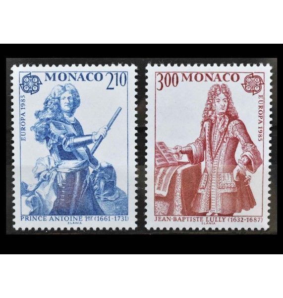 Монако 1985 г. "Европа: Европейский год музыки"