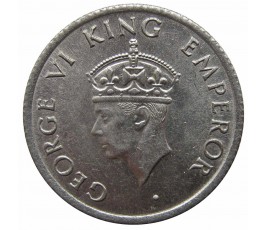 Индия 1/4 рупии 1946 г.