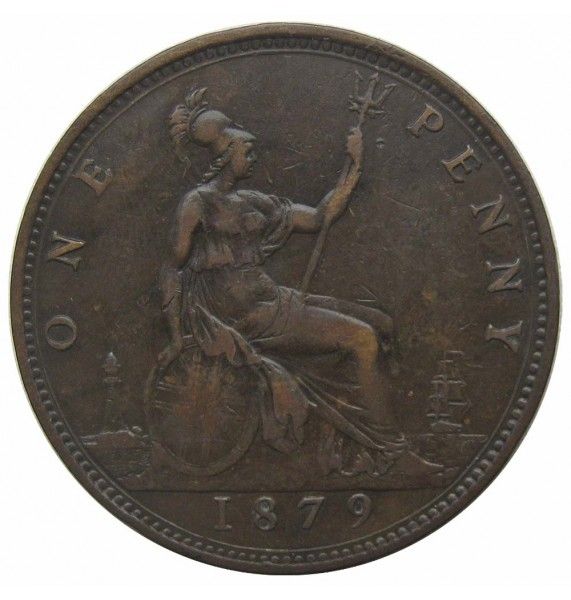 Великобритания 1 пенни 1879 г.