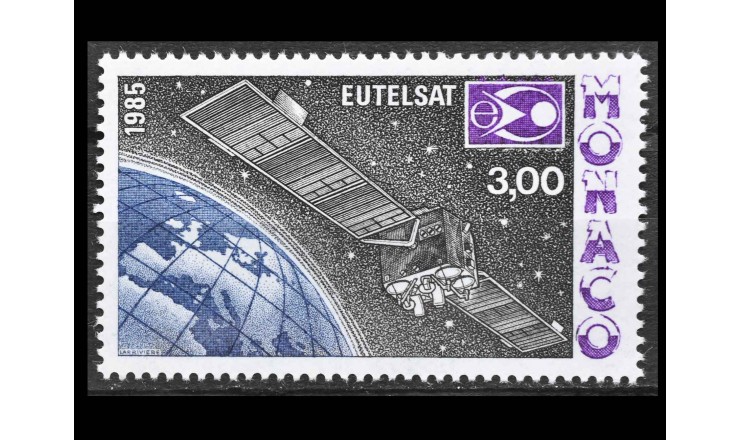 Монако 1985 г. "Спутник "EUTELSAT"