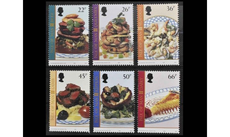 Остров Мэн 2001 г. "Блюда местной кухни, приготовленные Кевином Вудфордом" 