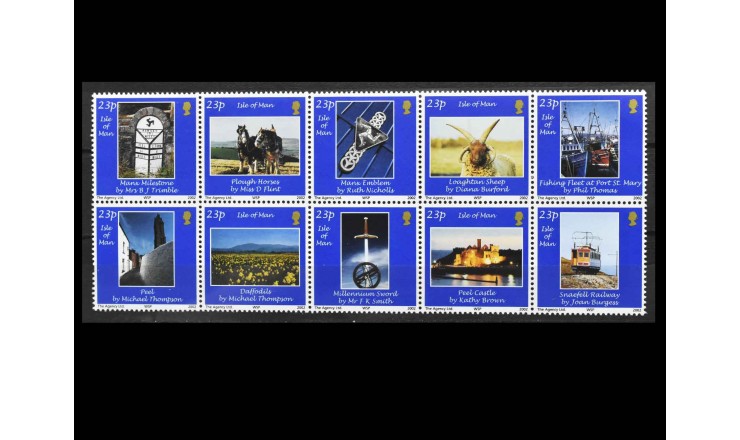 Остров Мэн 2002 г. "Фотографии местных пейзажей"