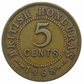 Британский Гондурас 5 центов 1968 г.