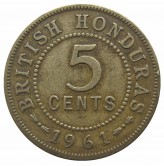 Британский Гондурас 5 центов 1961 г.