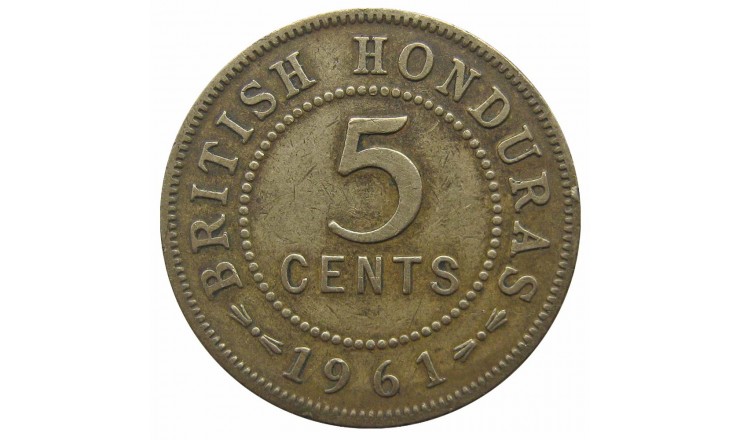 Британский Гондурас 5 центов 1961 г.