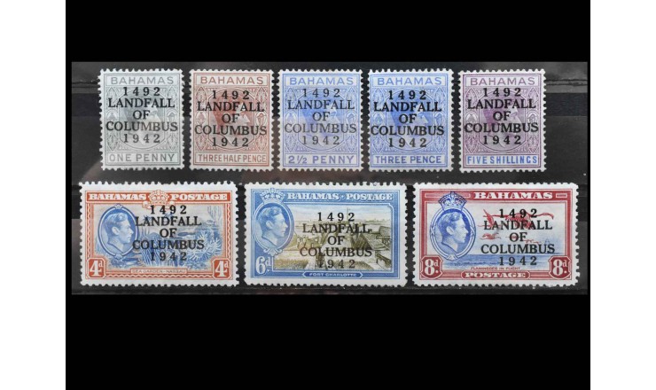 Багамские острова 1942 г. "Король Георг VI"  (надпечатка)