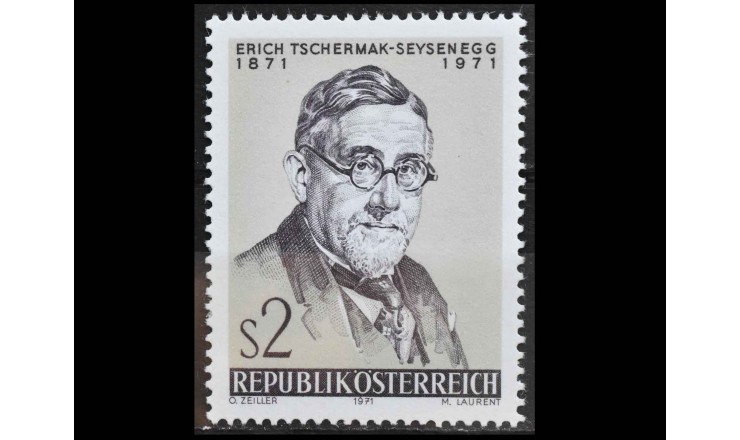 Австрия 1971 г. "Эрих Чермак-Зейзенегг" 